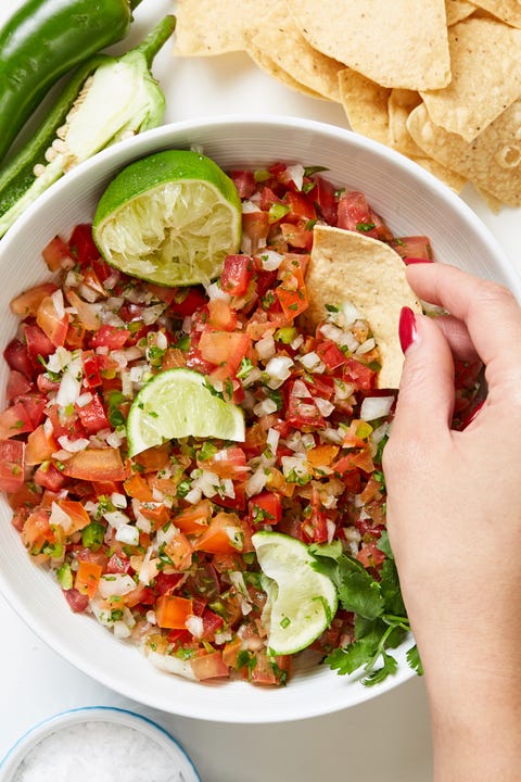 Pico De Gallo - Delish.com pico de gallo with chips