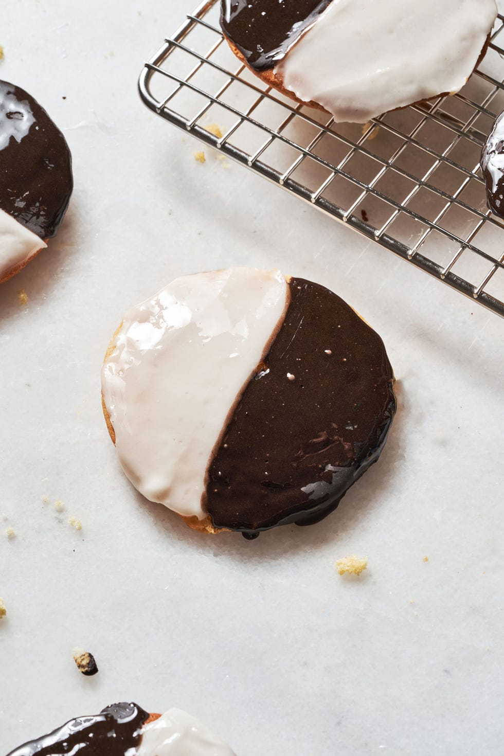 black and white cookies