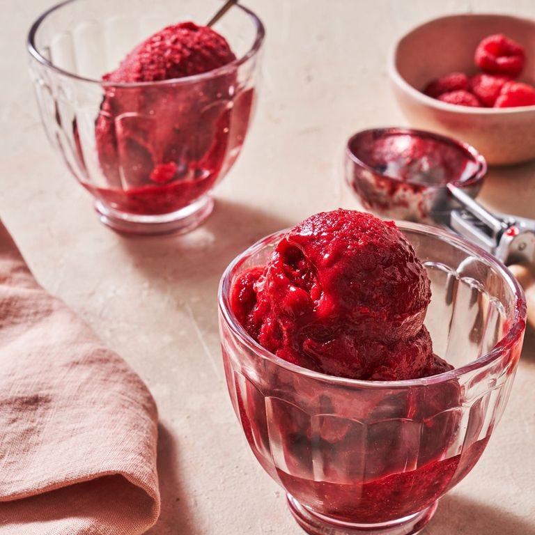 no churn raspberry sorbet