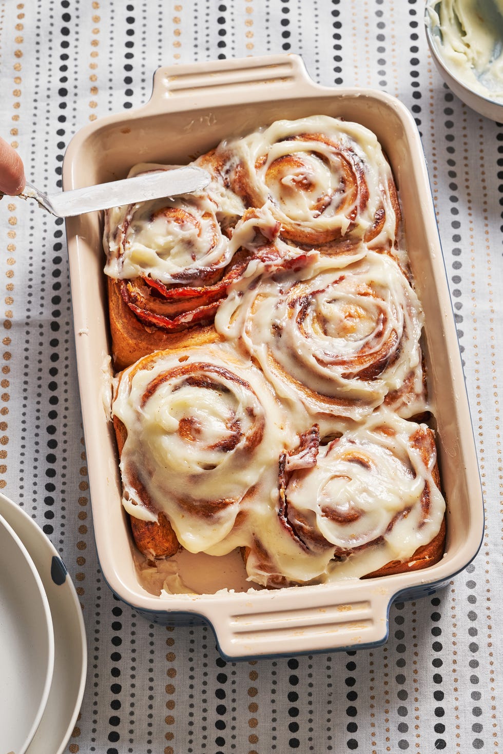 maple bacon cinnamon rolls