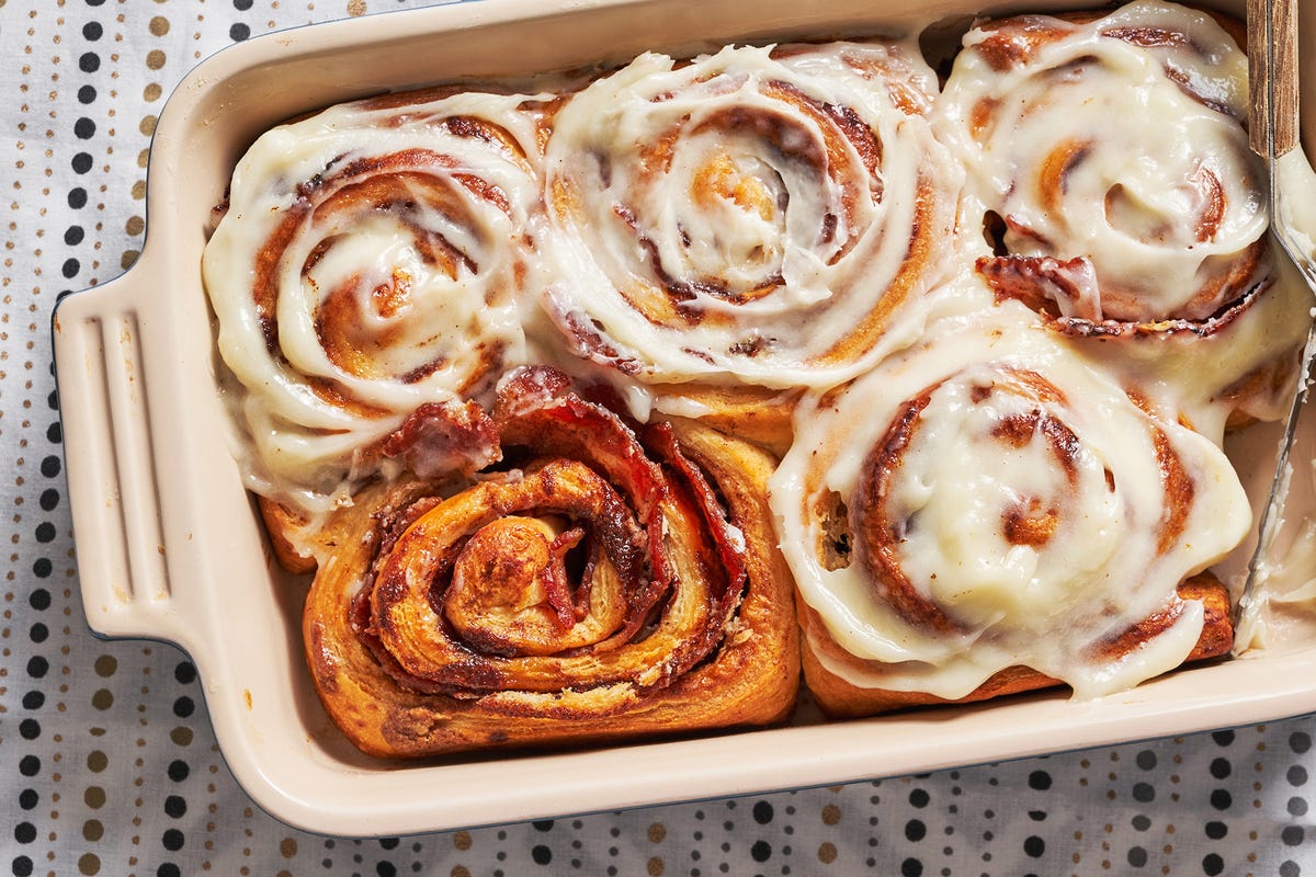 preview for These Maple Bacon Cinnamon Rolls Are The Ultimate Sweet & Savory Breakfast