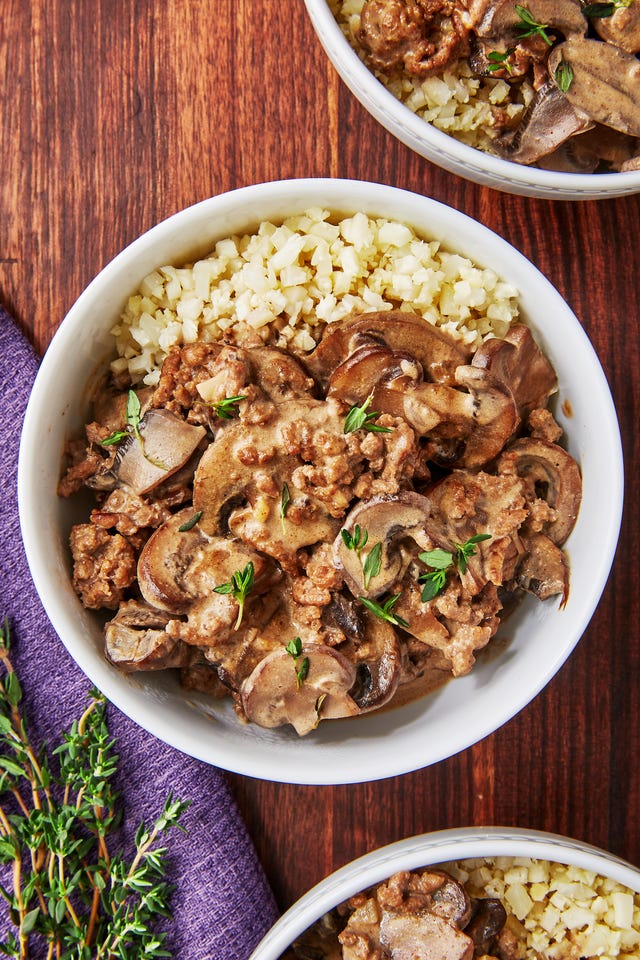 keto beef stroganoff