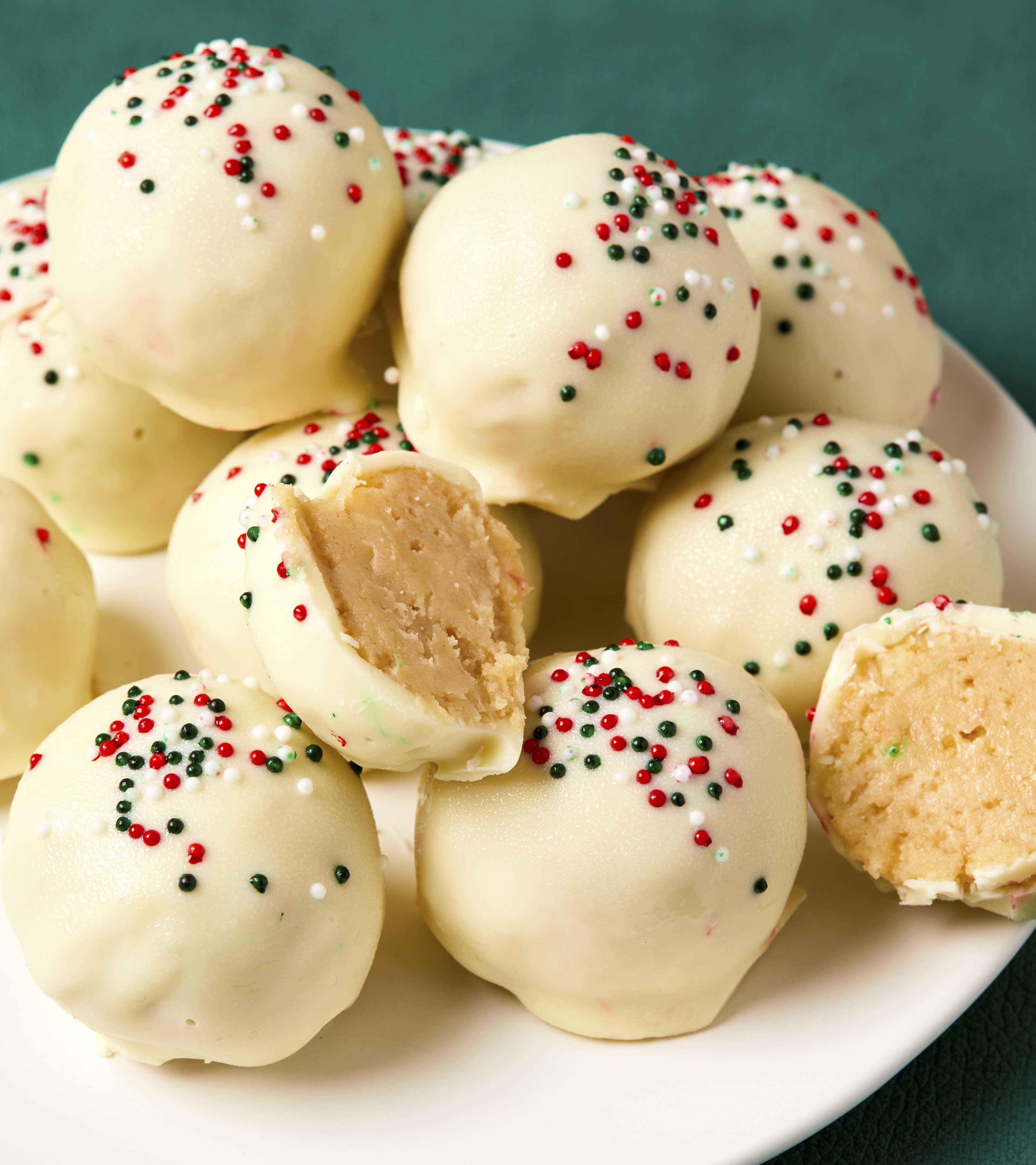 no bake sugar cookie truffles recipe