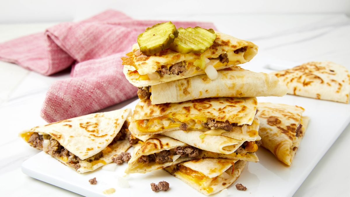 preview for This Cheesy Beef Quesadilla Tastes Just Like A Big Mac