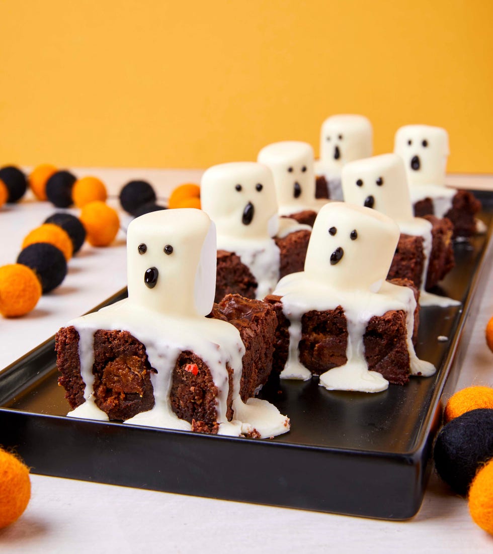 ghost marshmallow brownies