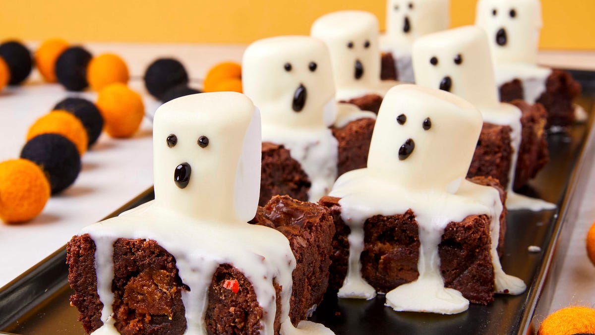 Video player poster image preview for Ghost Marshmallow Brownies Will Get You SO Excited For Halloween