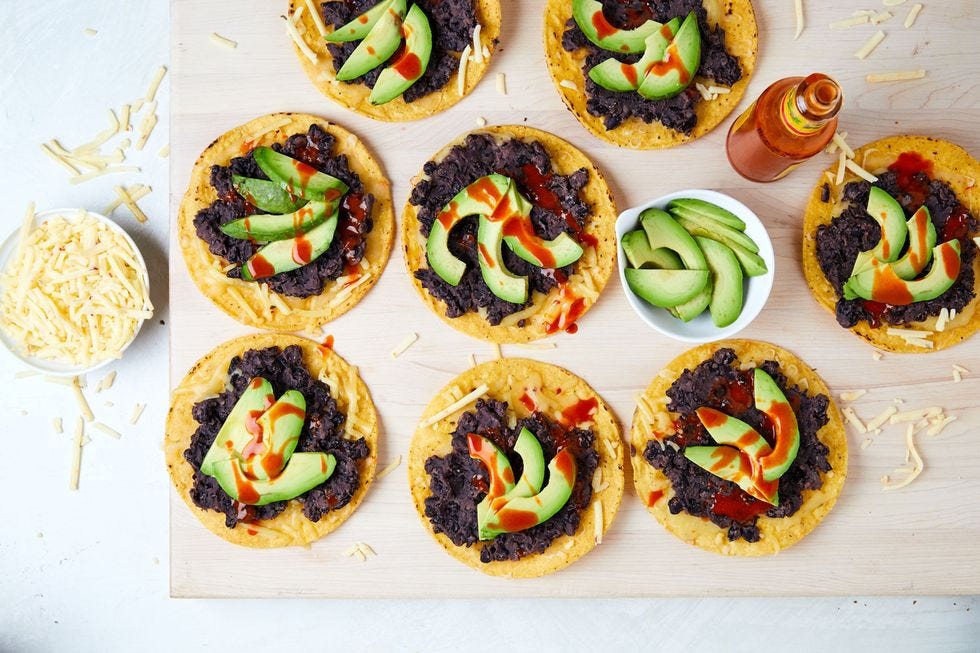 black bean tostadas