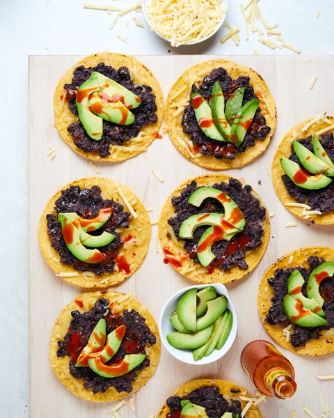 Black Bean Tostadas - Delish.com black bean tostadas