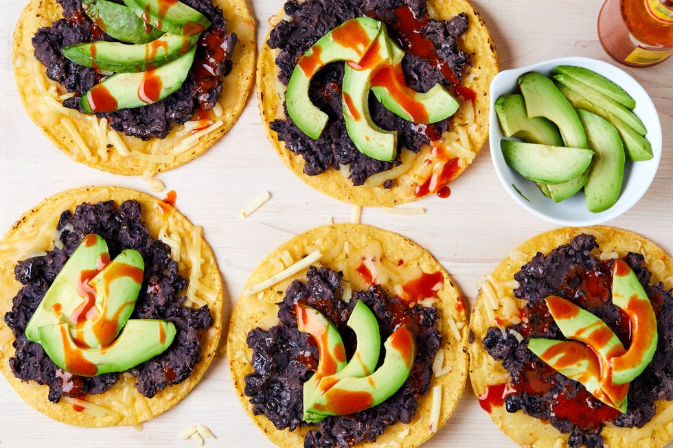 black bean tostadas