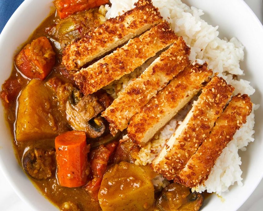 sesame tofu katsu curry