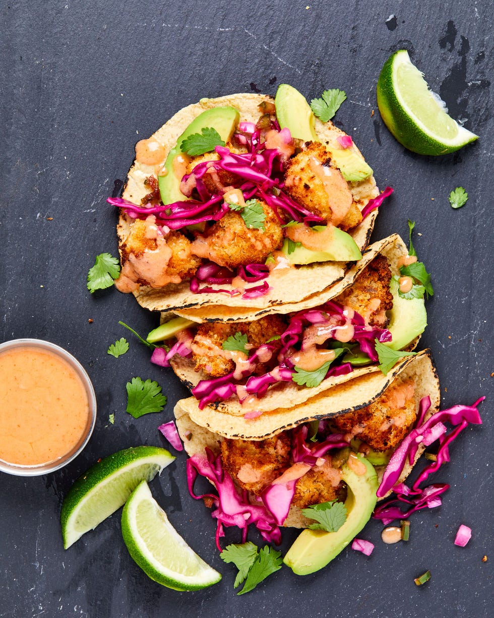 air fryer cauliflower tacos