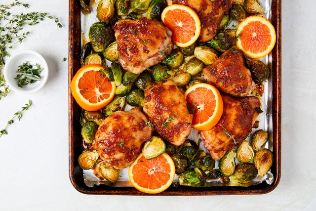 Sheet Pan Citrus-Glazed Chicken