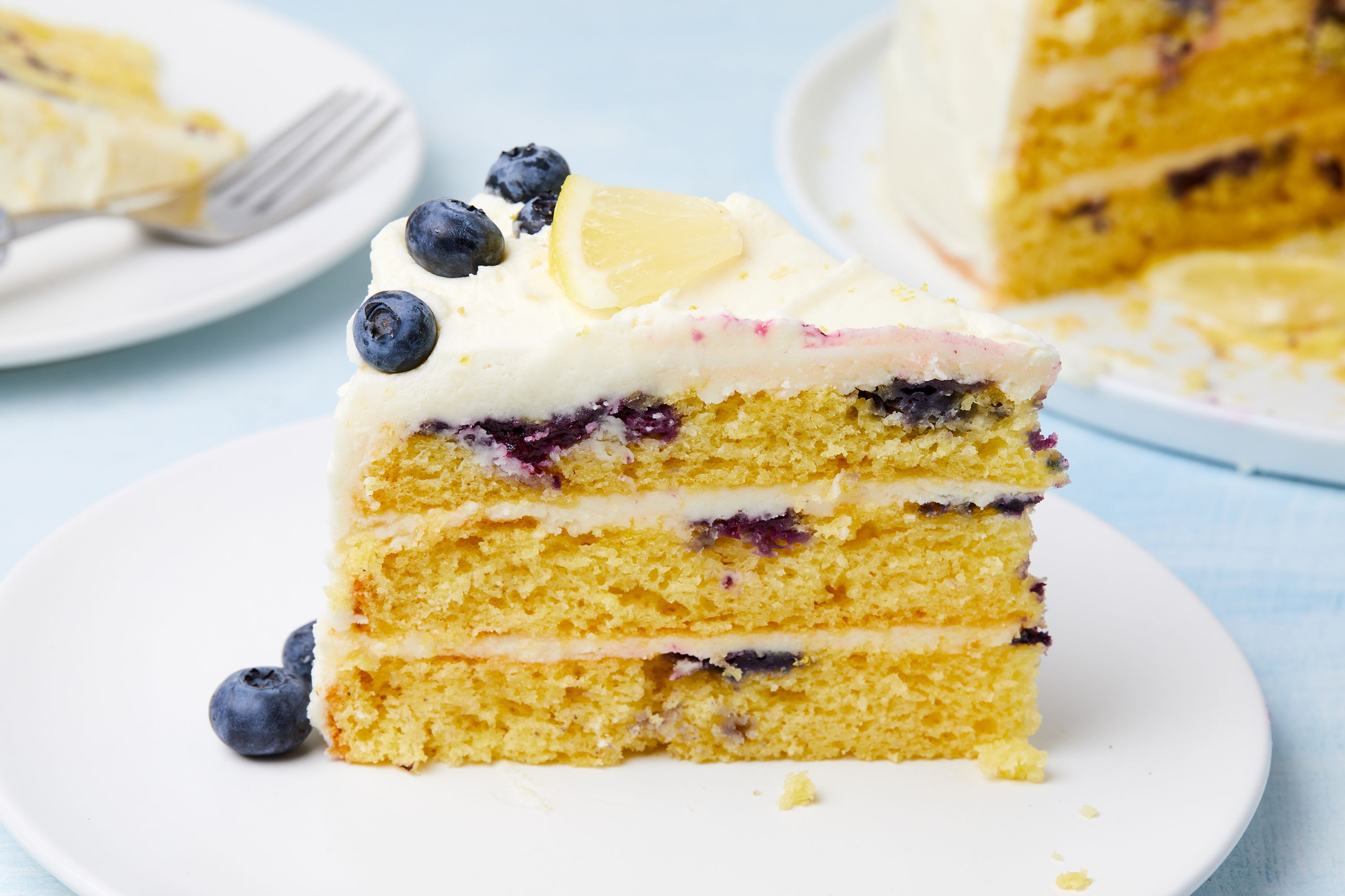 Easiest Lemon Blueberry Cake Recipe (No eggs, butter, or milk!)