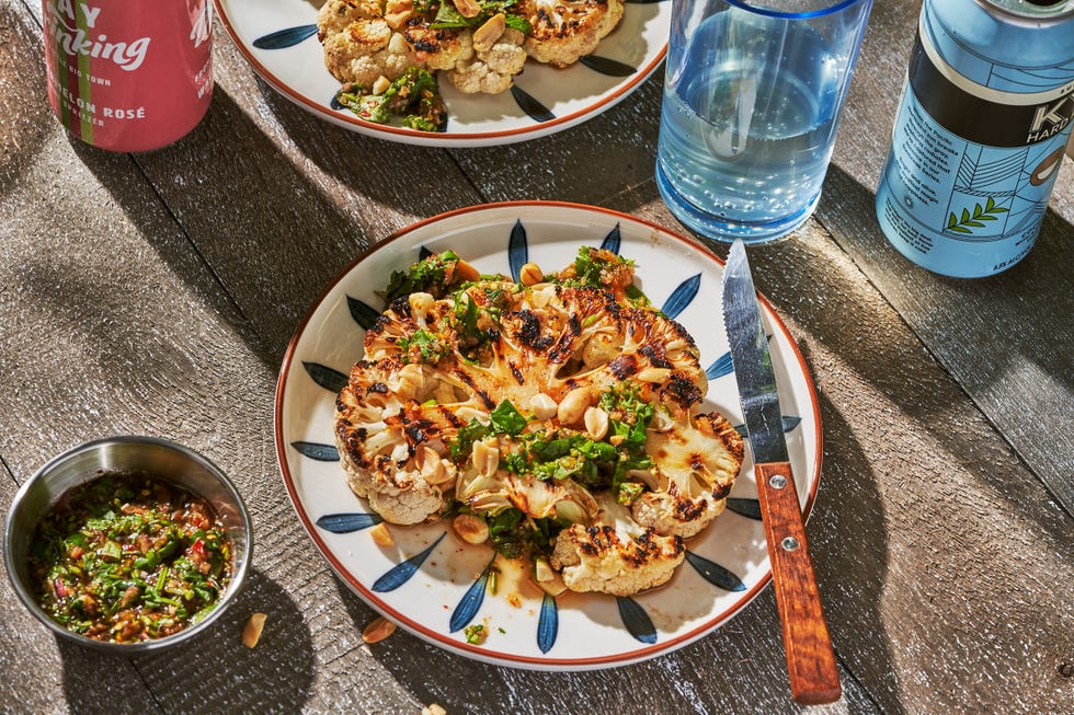 thai inspired grilled cauliflower steaks
