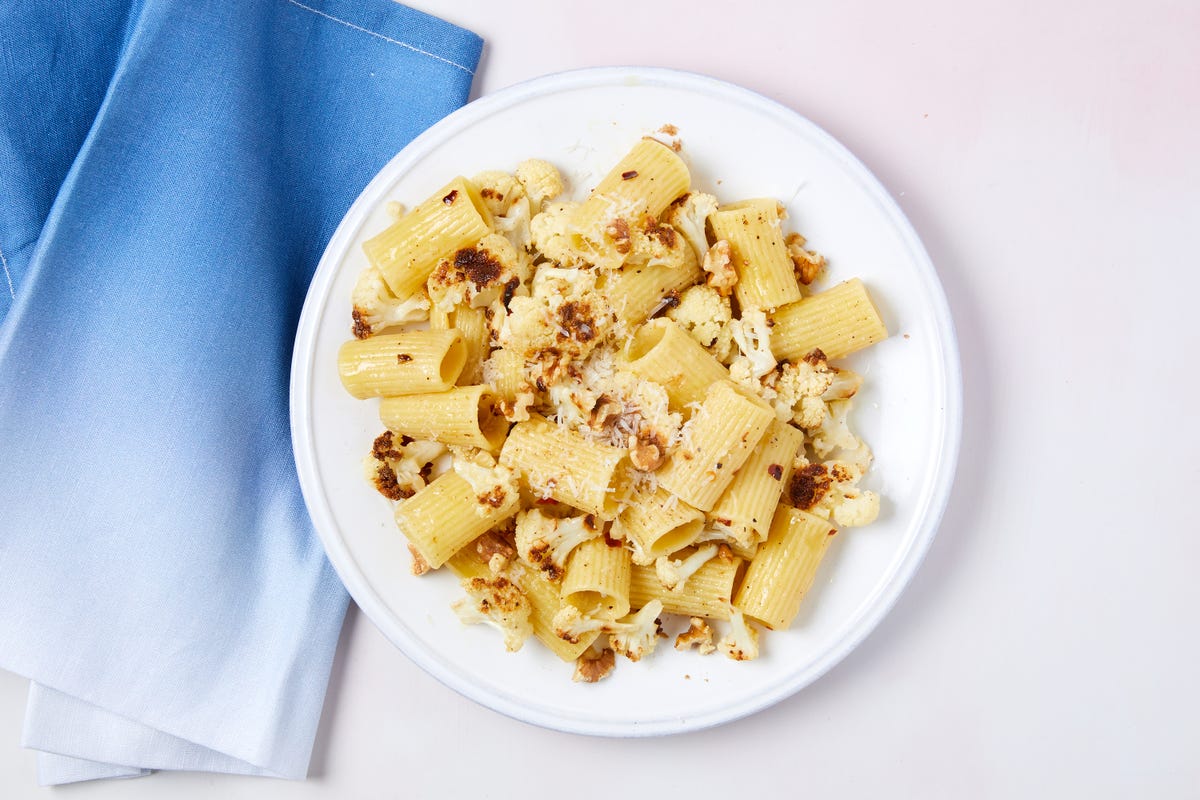 preview for This Cauliflower Pasta Is Amped Up With Golden, Roasted Garlic