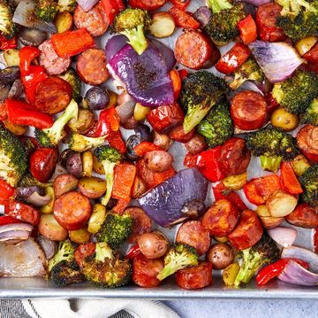 sheet pan sausage and vegetables