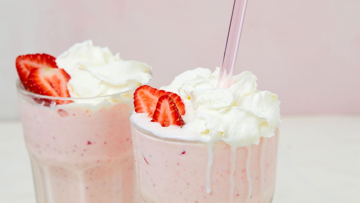 preview for The Absolute Best Strawberry Milkshake