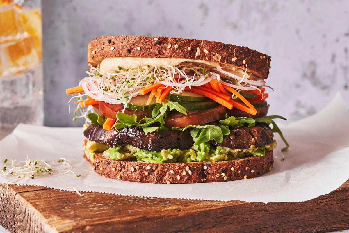 ultimate veggie sandwich horizontal
