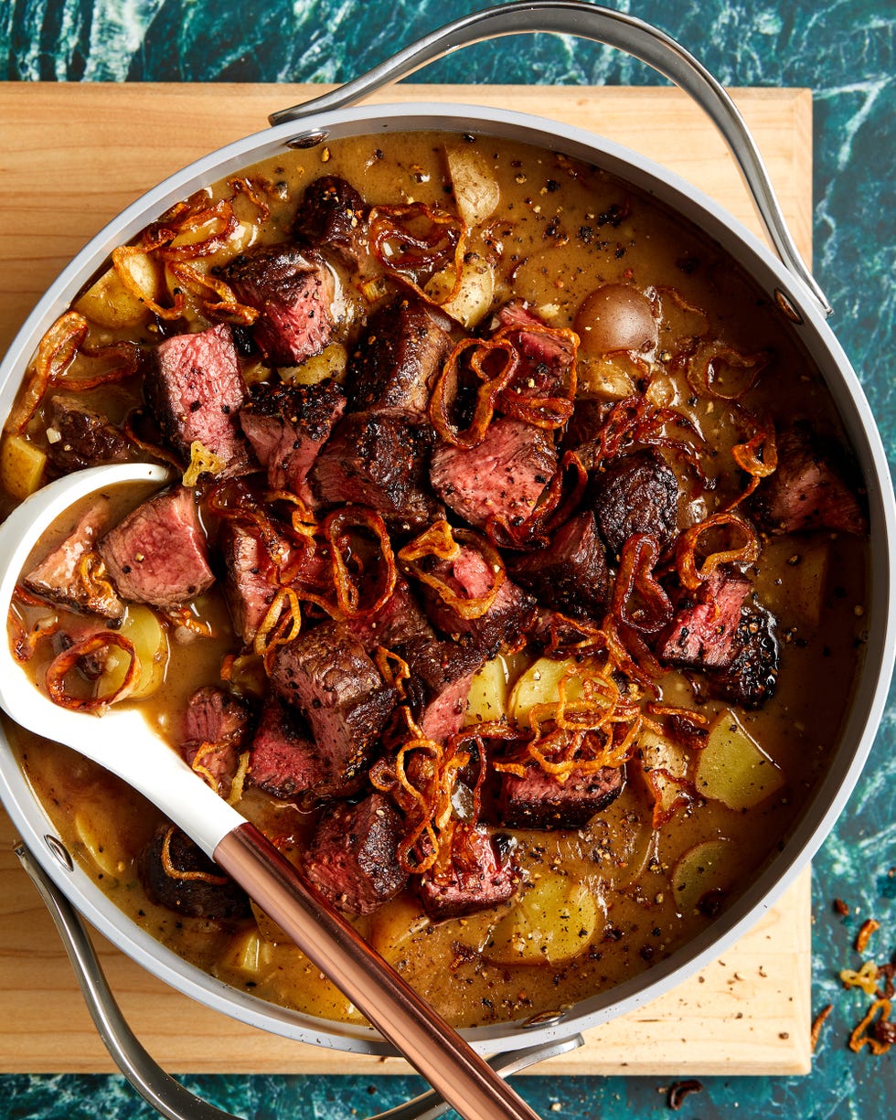 steak au poivre soup