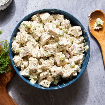turkey salad with dill, celery, and shallots