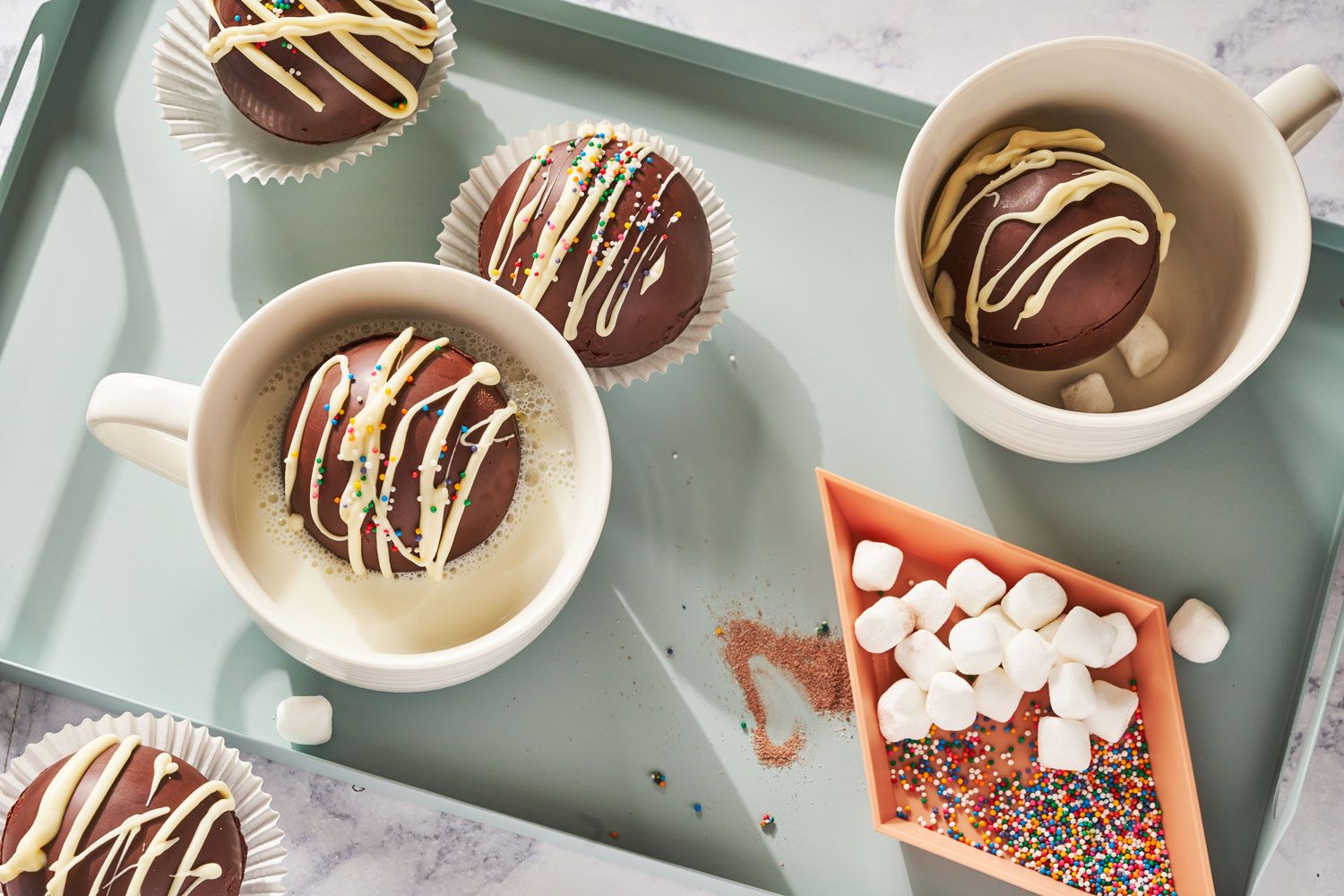 Hot chocolate online bombes