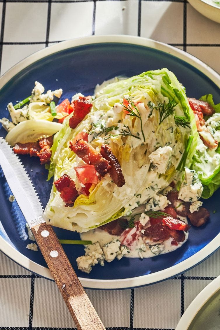 garlic herb wedge salad