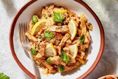 Extra Lemony Seitan Piccata extra lemony seitan piccata