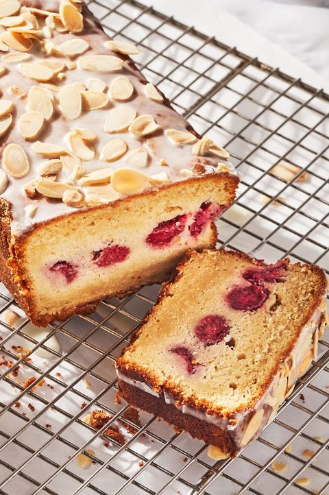 raspberry almond pound cake