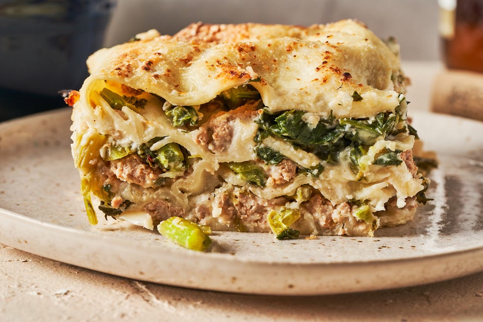 sausage  broccoli rabe lasagna