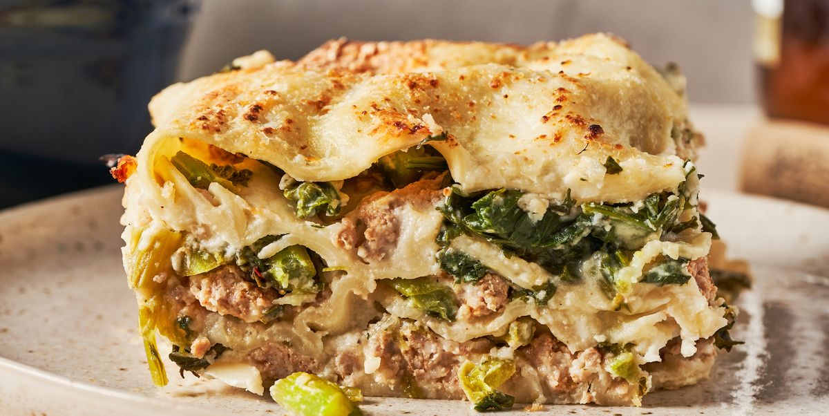 sausage  broccoli rabe lasagna