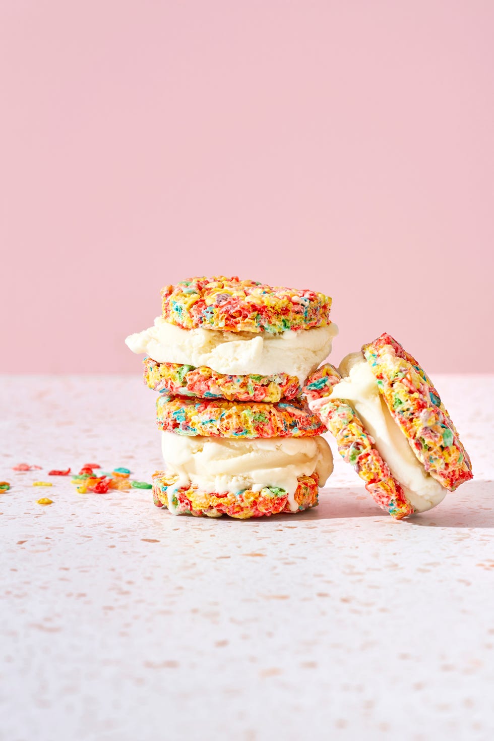 fruity pebbles ice cream sandwiches