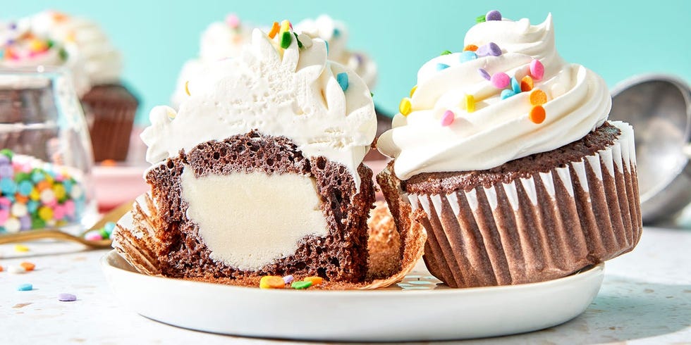 ice cream stuffed cupcakes
