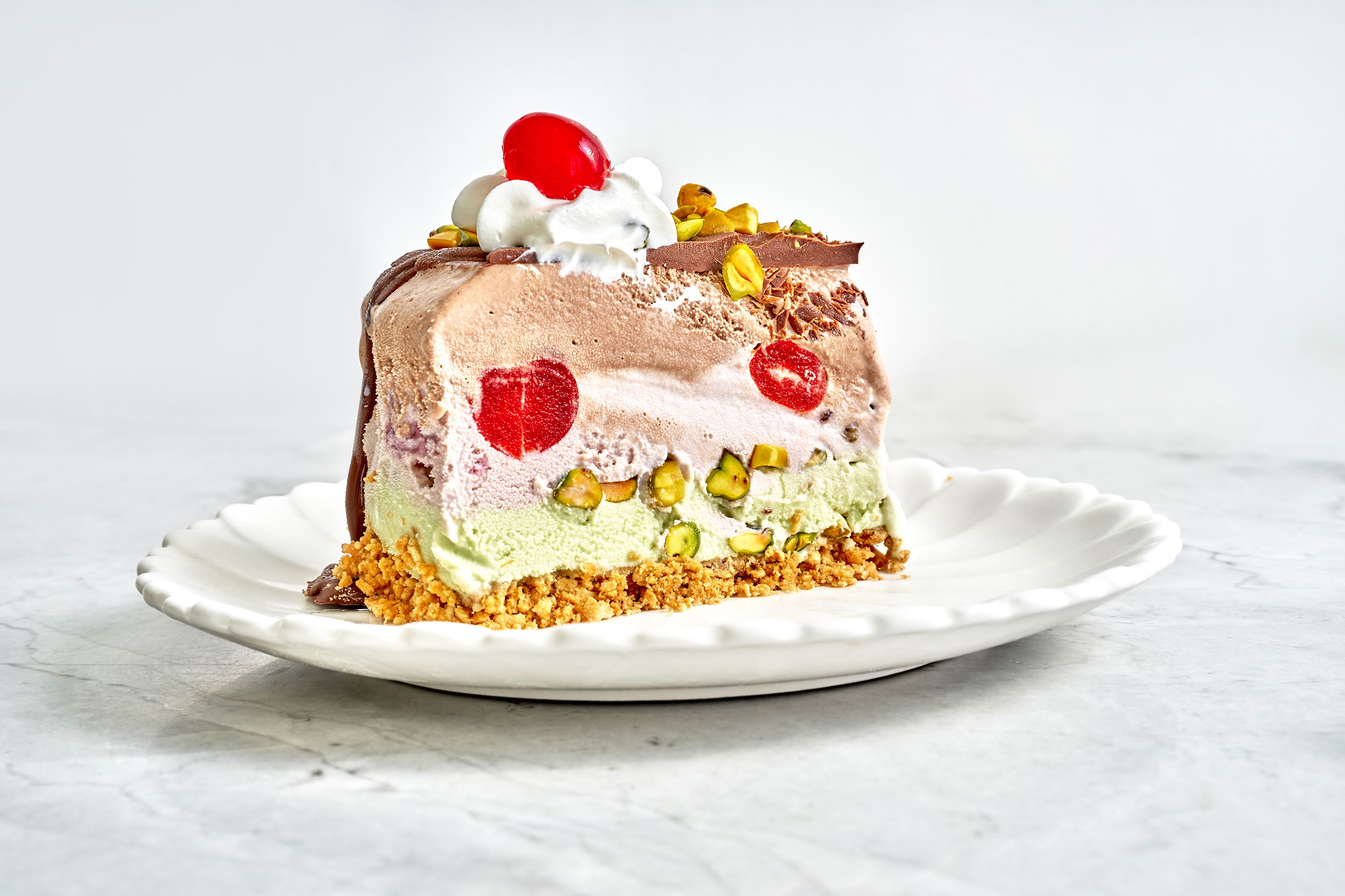 Spumoni Ice Cream Cake – Giadzy