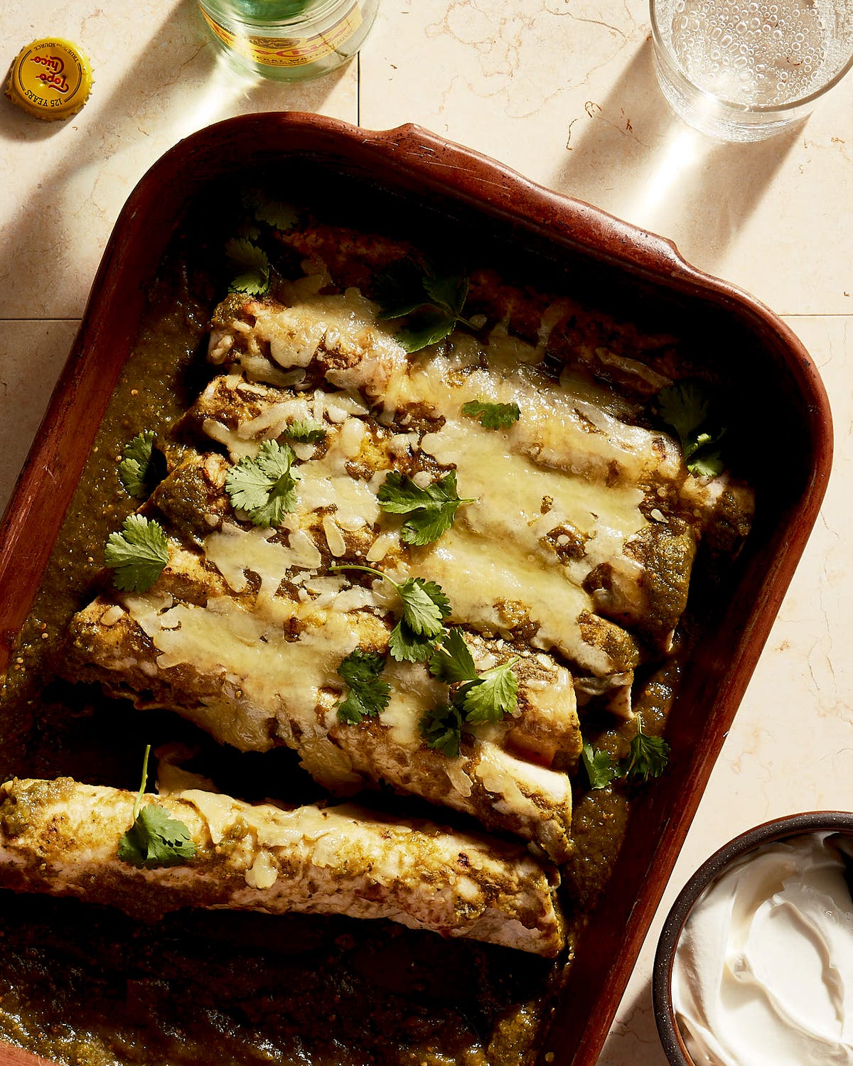 Salsa Verde Enchiladas