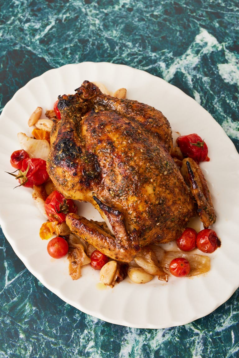 Best Garlic Roast Chicken Recipe - How to Make Lemongrass Garlic Roast