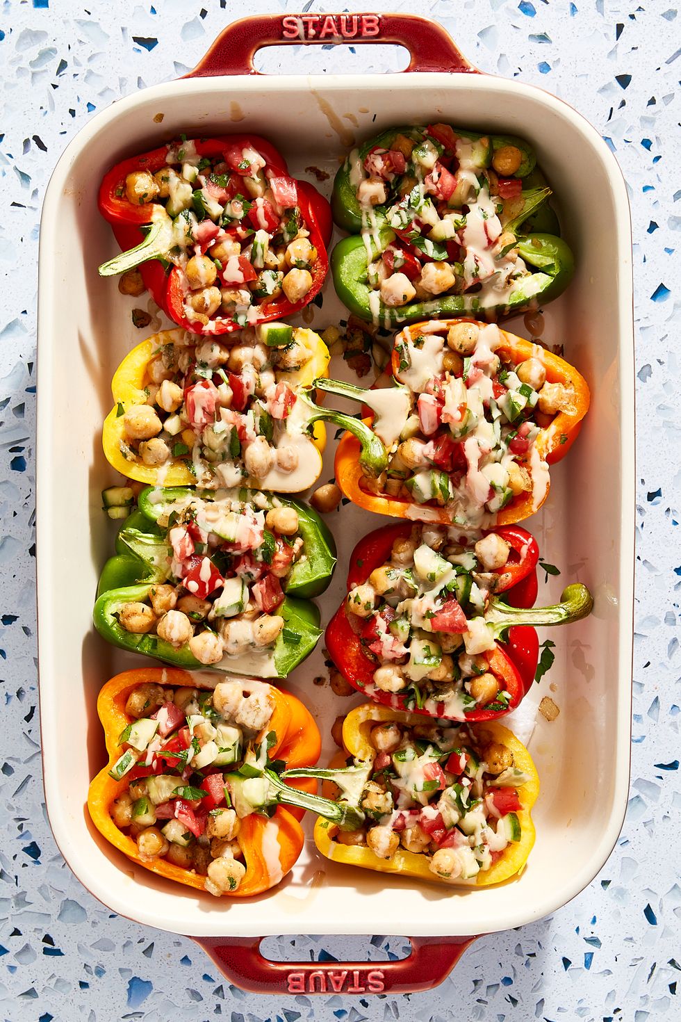 falafel chickpea stuffed peppers