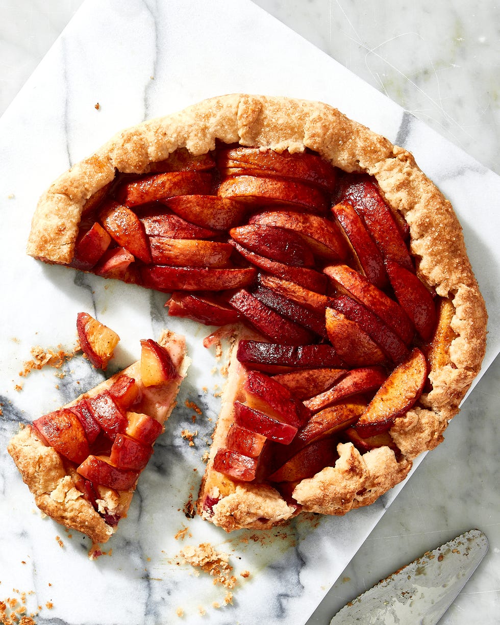 easy peach galette
