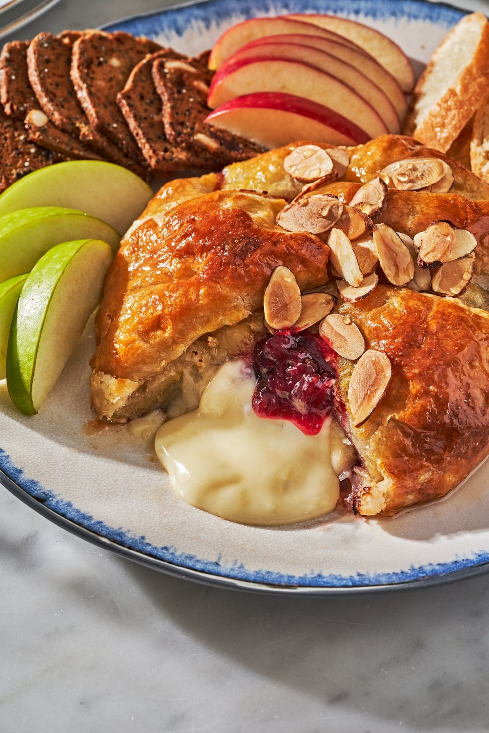 Baked Brie with Apples, Honey and Nuts - Del's cooking twist