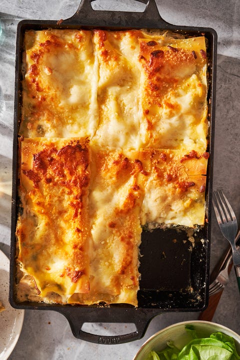 white lasagna