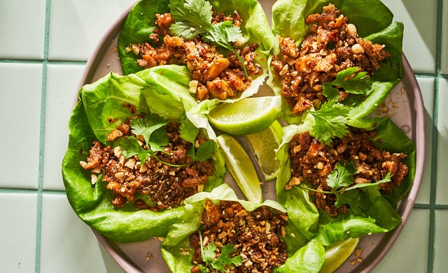 Caramelized Tofu Lettuce Wraps caramelized tofu lettuce wraps