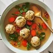 vegetarian matzo ball soup