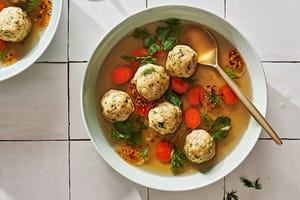 vegetarian matzo ball soup