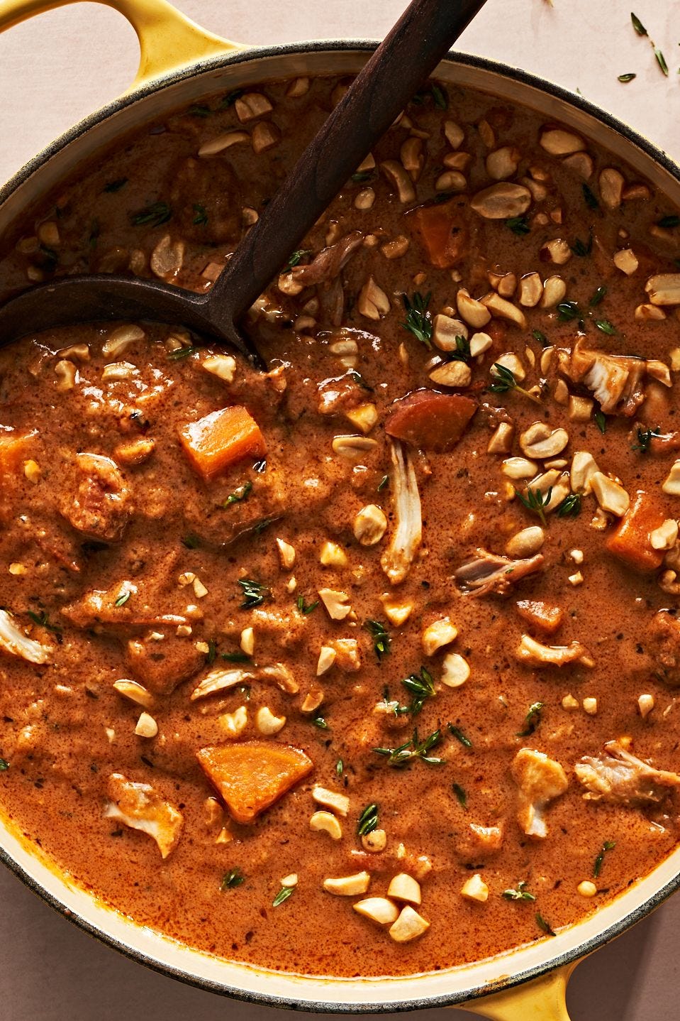 west african inspired chicken peanut stew