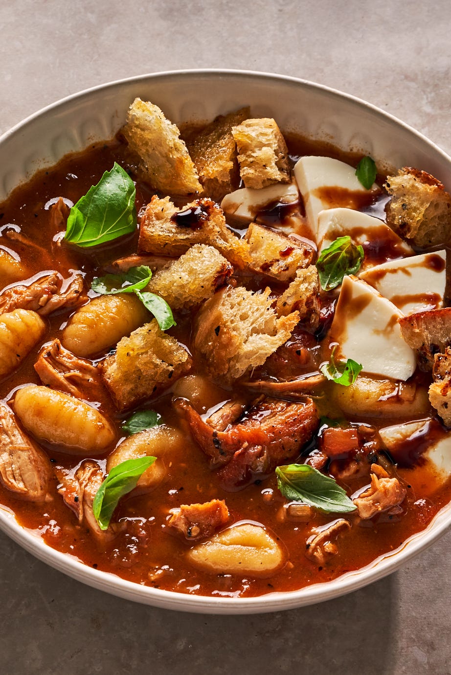 chicken caprese gnocchi soup