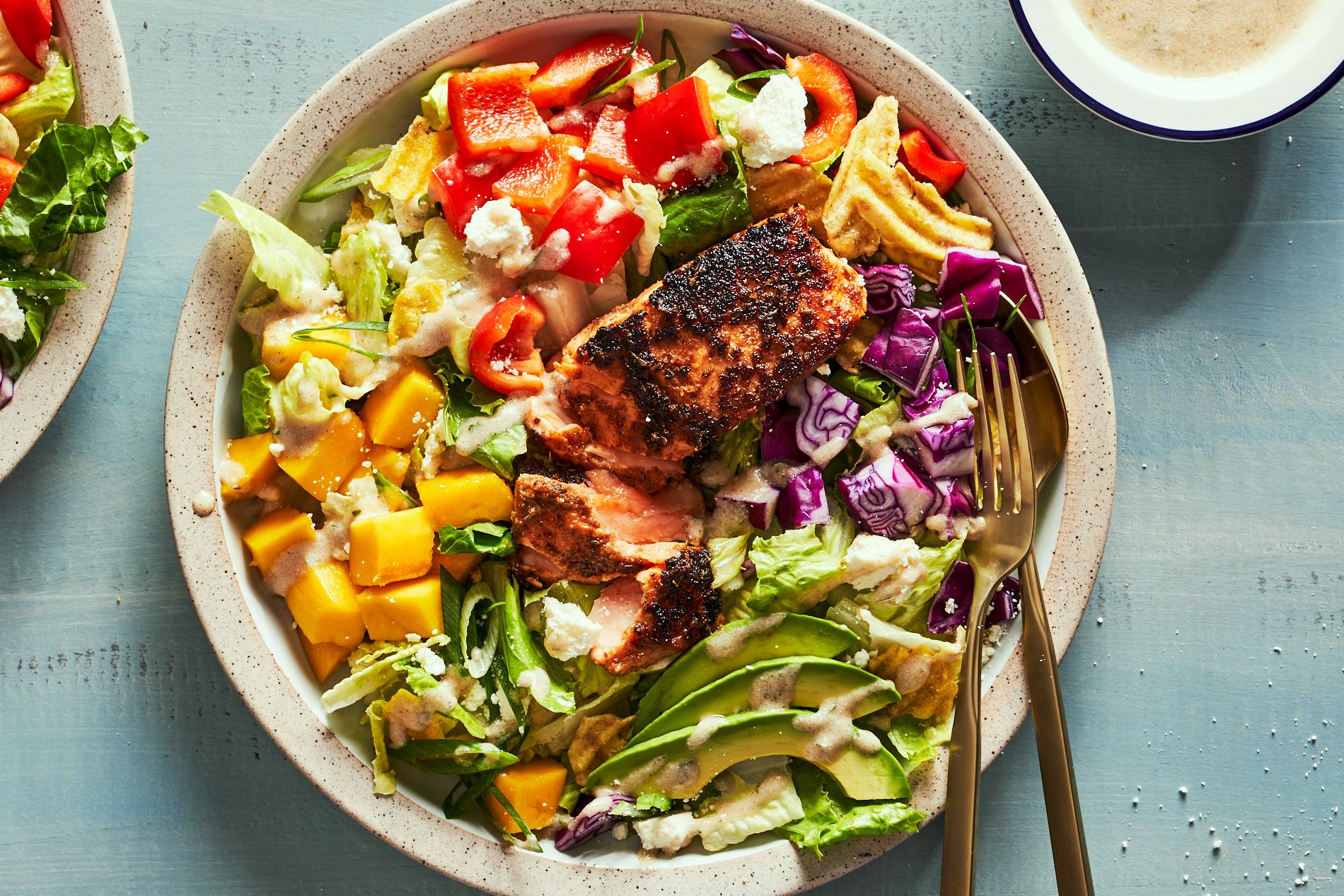 Grilled Salmon Salad  The EASIEST Meal Prep Salad Recipe!