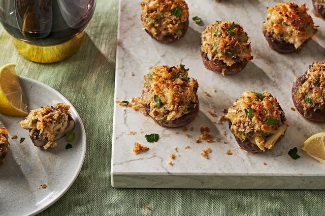 Best Crab Stuffed Mushrooms Recipe - How To Make Stuffed Mushrooms