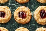 cherry bakewell cookies