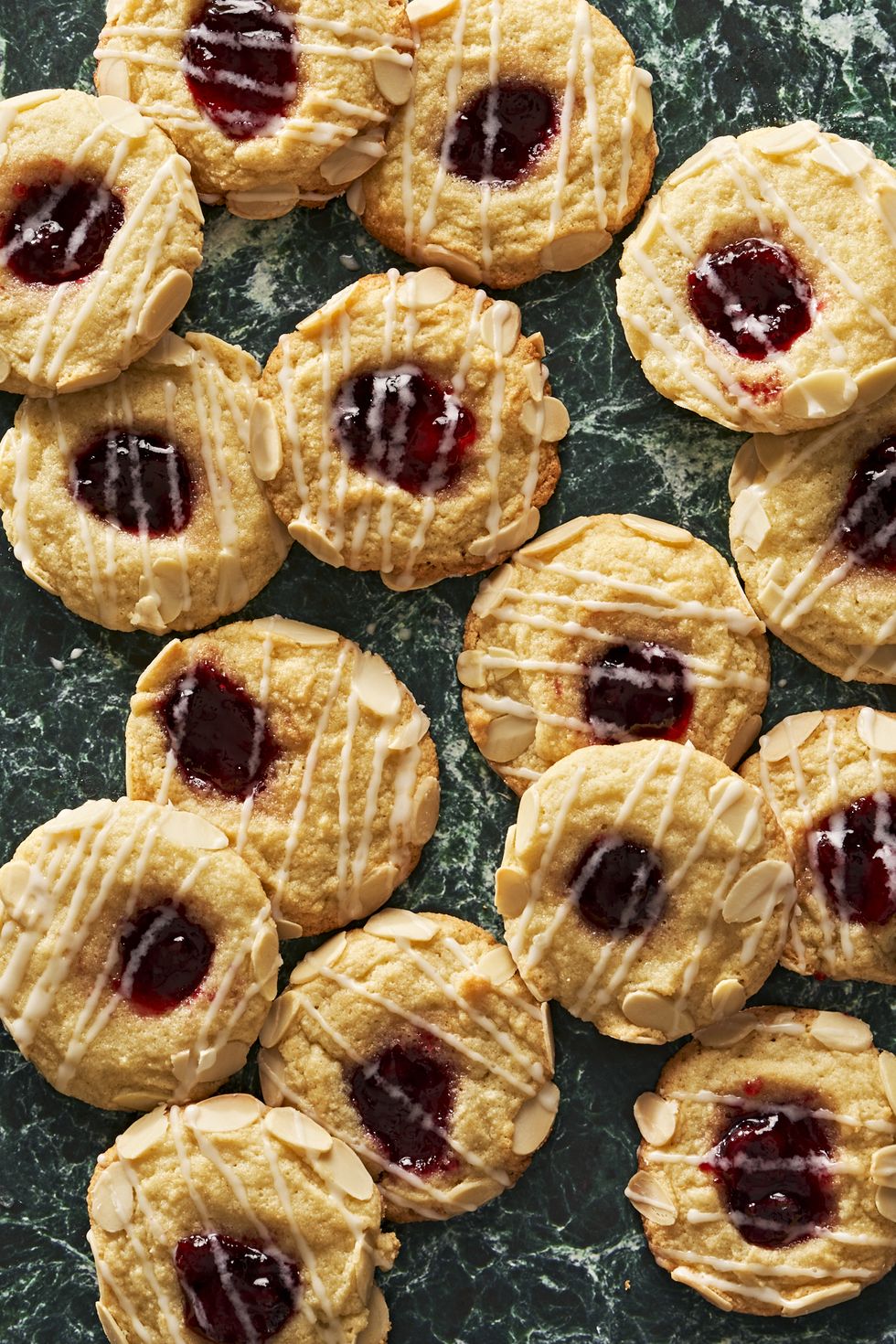 cherry bakewell cookies