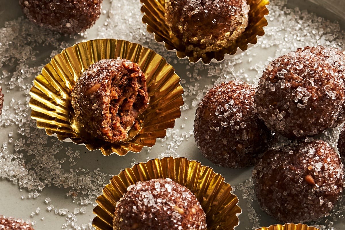 Chocolate Bourbon Balls - Delish Knowledge