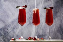 cranberry mimosas